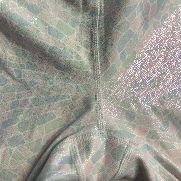 Fabletics Oasis PureLuxe High-Waisted 7/8 Legging - L White Crystalline Shine - Picture 5 of 6